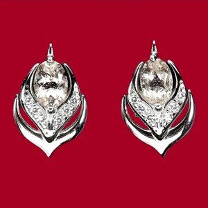 925 Silver Earrings with Natural Oval Morganite 6x4mm Gemstone